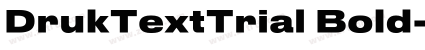 DrukTextTrial Bold字体转换